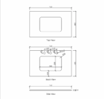 Laguna Mark II 750mm Black Oak Wall Hung Vanity - Image 12