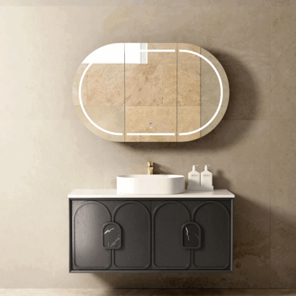 Laguna Mark II 1200mm Black Oak Wall Hung Vanity