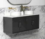 Laguna Mark II 1500mm Black Oak Wall Hung Vanity - Image 4