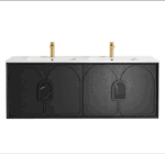 Laguna Mark II 1500mm Black Oak Wall Hung Vanity - Image 10