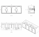 Laguna Mark II 1500mm Black Oak Wall Hung Vanity - Image 14