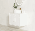 Laguna Mark II 750mm Matte White Wall Hung Vanity - Image 4