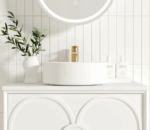Laguna Mark II 750mm Matte White Wall Hung Vanity - Image 6