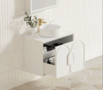 Laguna Mark II 750mm Matte White Wall Hung Vanity - Image 5