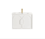 Laguna Mark II 750mm Matte White Wall Hung Vanity - Image 8