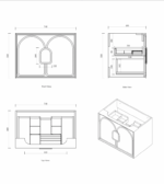 Laguna Mark II 750mm Matte White Wall Hung Vanity - Image 16