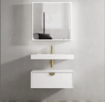 Moonlight 750mm White Wall Hung Cabinet