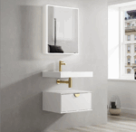 Moonlight 600mm White Wall Hung Cabinet - Image 4