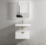 Moonlight 600mm White Wall Hung Cabinet