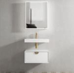 Moonlight 600mm White Wall Hung Cabinet - Image 2
