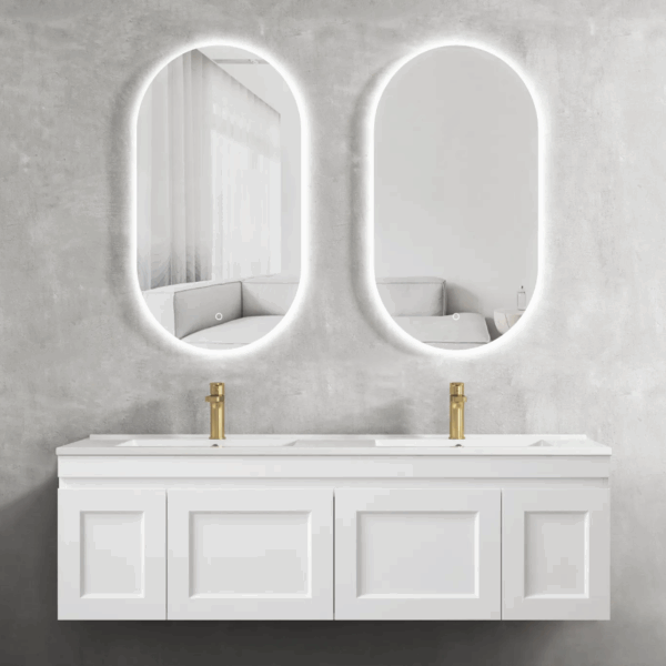 Hampton Mark II 1500mm Satin White Wall Hung Vanity