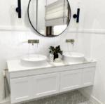 Hampton Mark II 1200mm Satin White Wall Hung Vanity - Image 3
