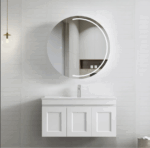 Hampton Mark II 900mm Satin White Wall Hung Vanity