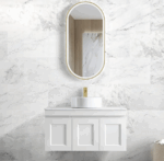 Hampton Mark II 900mm Satin White Wall Hung Vanity - Image 3