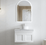Hampton Mark II 750mm Satin White Wall Hung Vanity - Image 3