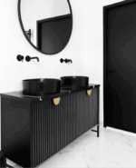 Marlo 1500mm Matte Black Wall Hung Vanity - Image 4