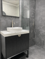 Marlo 750mm Matte Black Wall Hung Vanity - Image 12