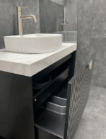 Marlo 750mm Matte Black Wall Hung Vanity - Image 6
