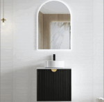 Marlo 600mm Matte Black Wall Hung Vanity - Image 5