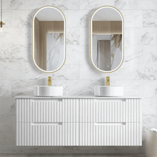 Noosa 1500mm Satin White Wall Hung Vanity