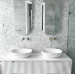 Noosa 1500mm Satin White Wall Hung Vanity - Image 5