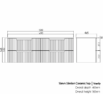 Noosa 1500mm Satin White Wall Hung Vanity - Image 11