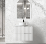 Noosa 750mm Satin White Wall Hung Vanity