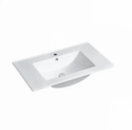 Noosa 750mm Satin White Wall Hung Vanity - Image 3