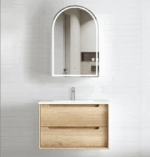 Byron 750mm Natural Oak Wall Hung Vanity