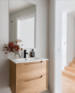 Byron 750mm Natural Oak Wall Hung Vanity - Image 4