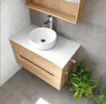 Byron 750mm Natural Oak Wall Hung Vanity - Image 8