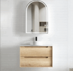 Byron 750mm Natural Oak Wall Hung Vanity - Image 6