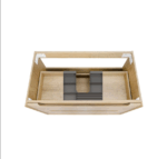 Byron 750mm Natural Oak Wall Hung Vanity - Image 5