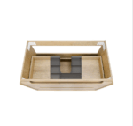 Byron 900mm Natural Oak Wall Hung Vanity - Image 10