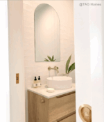 Byron 900mm Natural Oak Wall Hung Vanity - Image 7