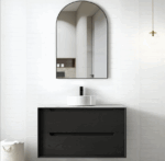 Byron 900mm Black Oak Wall Hung Vanity