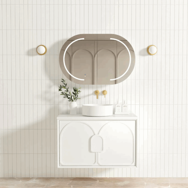 Laguna Mark II 900mm Matte White Wall Hung Vanity