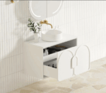 Laguna Mark II 900mm Matte White Wall Hung Vanity - Image 3