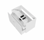 Laguna Mark II 900mm Matte White Wall Hung Vanity - Image 6