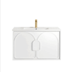 Laguna Mark II 900mm Matte White Wall Hung Vanity - Image 4