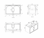 Laguna Mark II 900mm Matte White Wall Hung Vanity - Image 13