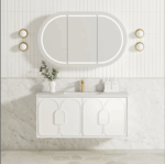 Laguna Mark II 1200mm Matte White Wall Hung Vanity - Image 7