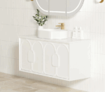 Laguna Mark II 1200mm Matte White Wall Hung Vanity - Image 3