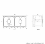 Laguna Mark II 1200mm Matte White Wall Hung Vanity - Image 15