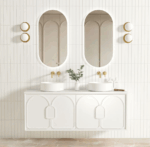 Laguna Mark II 1500mm Matte White Wall Hung Vanity - Image 3