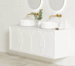Laguna Mark II 1500mm Matte White Wall Hung Vanity - Image 4