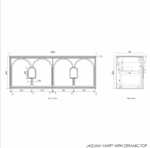 Laguna Mark II 1500mm Matte White Wall Hung Vanity - Image 14