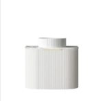 Bondi 600mm Satin White Fluted Wall Hung Curve Vanity - Image 5