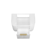 Bondi 750mm Satin White Fluted Wall Hung Curve Vanity - Image 9