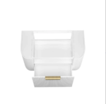 Bondi 900mm Satin White Fluted Wall Hung Curve Vanity - Image 8